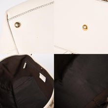 Load image into Gallery viewer, 極美品 GUCCI グッチ トートバッグ ハンドバッグ GGキャンバス レザー ベージュ ブラウン 169946 ゴールド金具 中古 4a003703