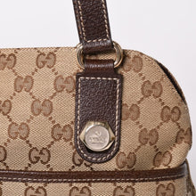 Load image into Gallery viewer, 極美品 GUCCI グッチ GGキャンバス ショルダーバッグ ベージュ ブラウン ゴールド金具 163238 中古 4a003447