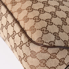 Load image into Gallery viewer, 極美品 GUCCI グッチ GGキャンバス ショルダーバッグ ベージュ ブラウン ゴールド金具 163238 中古 4a003447