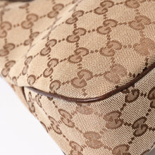 Load image into Gallery viewer, 極美品 GUCCI グッチ GGキャンバス ショルダーバッグ ベージュ ブラウン ゴールド金具 163238 中古 4a003447