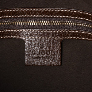 極美品 GUCCI グッチ GGキャンバス ショルダーバッグ ベージュ ブラウン ゴールド金具 163238 中古 4a003447