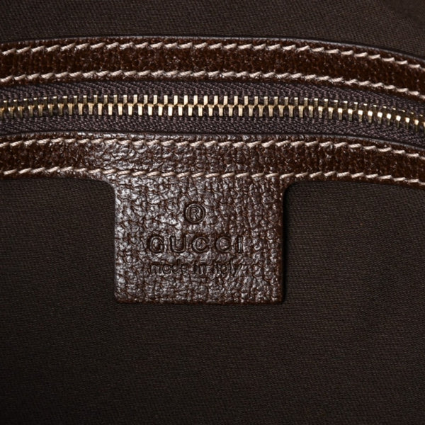 極美品 GUCCI グッチ GGキャンバス ショルダーバッグ ベージュ ブラウン ゴールド金具 163238 中古 4a003447