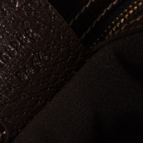 極美品 GUCCI グッチ GGキャンバス ショルダーバッグ ベージュ ブラウン ゴールド金具 163238 中古 4a003447