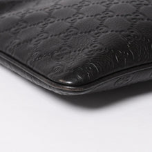 画像をギャラリービューアに読み込む, 極美品 GUCCI グッチ ショルダーバッグ 201533 レザー グッチシマ ブラック ゴールド金具 中古 4a003707