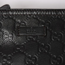 画像をギャラリービューアに読み込む, 極美品 GUCCI グッチ ショルダーバッグ 201533 レザー グッチシマ ブラック ゴールド金具 中古 4a003707