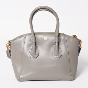 Very good condition GIVENCHY Antigona Sports Mini Handbag Leather GA L 0262 Gray Used 4a003456