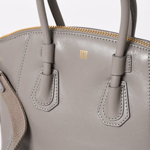 Very good condition GIVENCHY Antigona Sports Mini Handbag Leather GA L 0262 Gray Used 4a003456