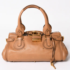Very good condition Chloe Paddington Leather Handbag Brown 03-08-51-5276 Used 4a003481