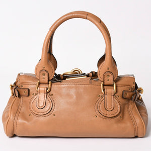 Very good condition Chloe Paddington Leather Handbag Brown 03-08-51-5276 Used 4a003481