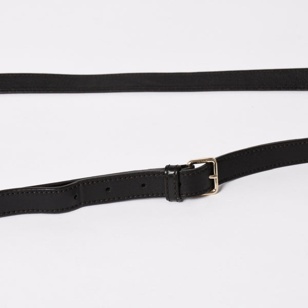 極美品 GUCCI グッチ ショルダーバッグ 201533 レザー グッチシマ ブラック ゴールド金具 中古 4a003707