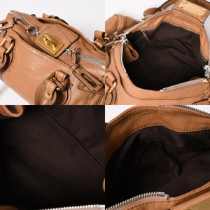 Very good condition Chloe Paddington Leather Handbag Brown 03-08-51-5276 Used 4a003481