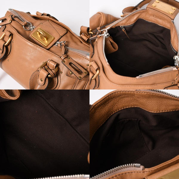 Very good condition Chloe Paddington Leather Handbag Brown 03-08-51-5276 Used 4a003481