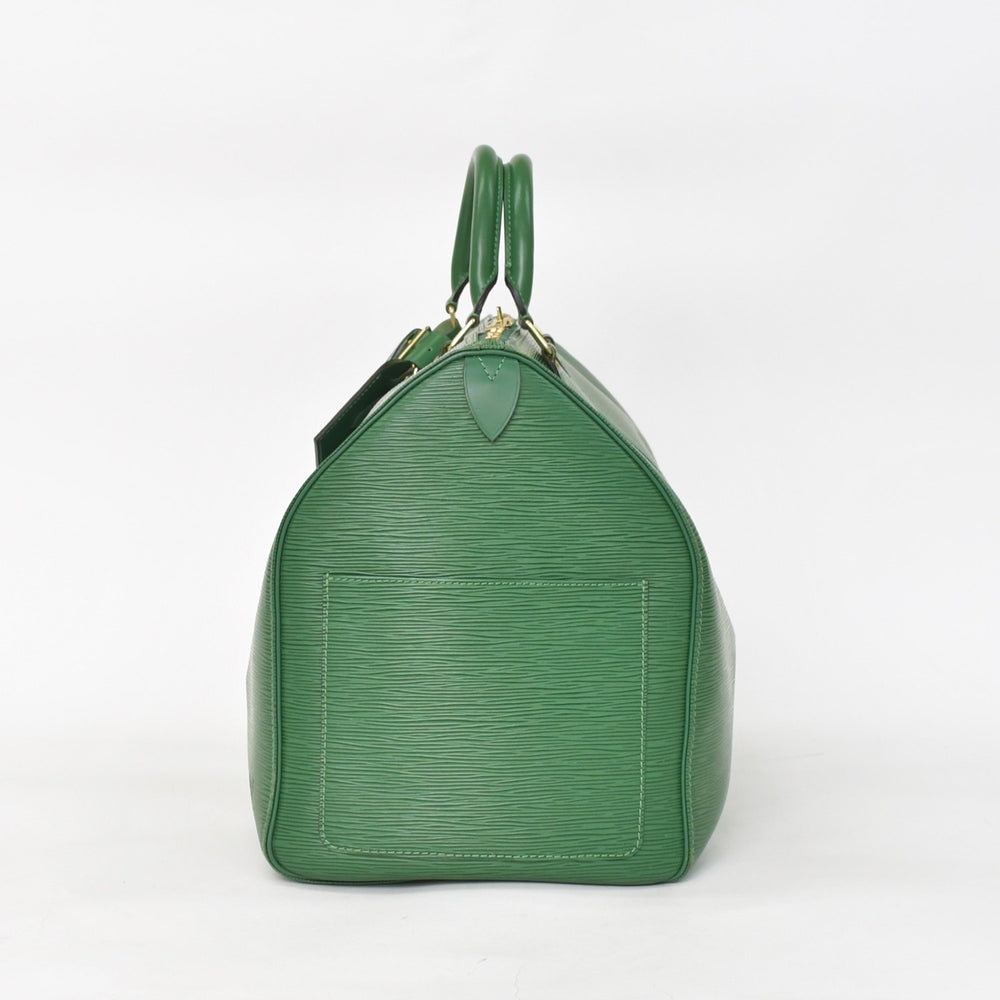 LOUIS VUITTON Keepall 50 Boston Bag M42964 Borneo Green Epi Leather Gold Hardware Good Condition Used 4a003714
