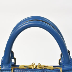 LOUIS VUITTON ルイヴィトン エピ キーポル55 ボストンバッグ レザー ブルー エピレザー M42955 ロゴ 美品 中古 4a003673