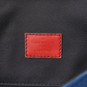 Very good condition LOUIS VUITTON Epi Christopher PM M55565 Rucksack Blue Red Green Used 4a003562