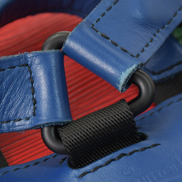 Very good condition LOUIS VUITTON Epi Christopher PM M55565 Rucksack Blue Red Green Used 4a003562