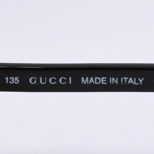 GUCCI グッチ オーバル サングラス GG2461/S イタリア製 アセテート ブラック サイズ52☐16 美品 中古 4a003717