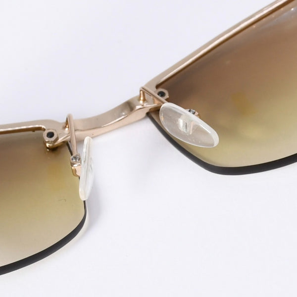 GUCCI グッチ サングラス ハーフリム GG 1799/S イタリア製 アセテート メタル ブラウン ゴールド金具 サイズ60☐15 美品 中古 4a003719