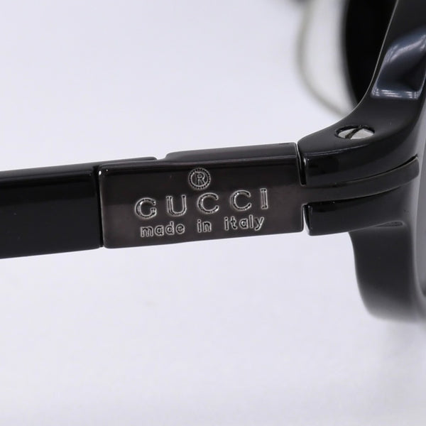 GUCCI グッチ オーバル サングラス GG2461/S イタリア製 アセテート ブラック サイズ52☐16 美品 中古 4a003717