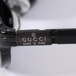 GUCCI グッチ オーバル サングラス GG2461/S イタリア製 アセテート ブラック サイズ52☐16 美品 中古 4a003717
