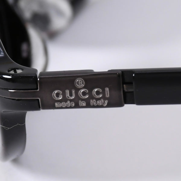 GUCCI グッチ オーバル サングラス GG2461/S イタリア製 アセテート ブラック サイズ52☐16 美品 中古 4a003717