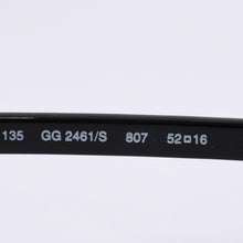 Load image into Gallery viewer, GUCCI グッチ オーバル サングラス GG2461/S イタリア製 アセテート ブラック サイズ52☐16 美品 中古 4a003717