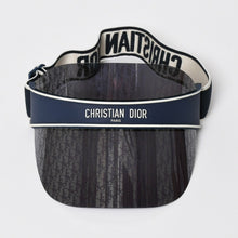 画像をギャラリービューアに読み込む, 新品未使用 Christian Dior クリスチャンディオール DiorClub ディオールクラブ V1U サンバイザー 31B8 オブリーク ネイビー 中古 4a005398