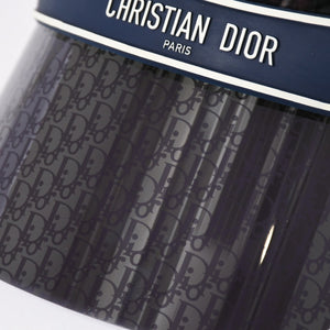 新品未使用 Christian Dior クリスチャンディオール DiorClub ディオールクラブ V1U サンバイザー 31B8 オブリーク ネイビー 中古 4a005398