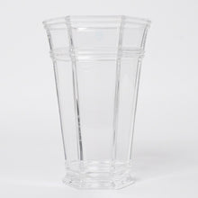 Load image into Gallery viewer, 新品未使用 TIFFANY&amp;Co. ティファニー Flower Vase フラワーベース 花瓶 ガラス ヘキサゴン クリア 企業刻印 ネーム入り 中古 4a005293