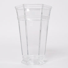 Load image into Gallery viewer, 新品未使用 TIFFANY&amp;Co. ティファニー Flower Vase フラワーベース 花瓶 ガラス ヘキサゴン クリア 企業刻印 ネーム入り 中古 4a005292