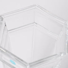 Load image into Gallery viewer, 新品未使用 TIFFANY&amp;Co. ティファニー Flower Vase フラワーベース 花瓶 ガラス ヘキサゴン クリア 企業刻印 ネーム入り 中古 4a005292
