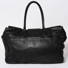 Load image into Gallery viewer, 極美品 CHROME HEARTS クロムハーツ JET SET トートバッグ ボストンバッグ クロスパッチ レザー シルバー925 ブラックロジウム 中古 4a003752