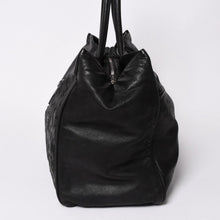 Load image into Gallery viewer, 極美品 CHROME HEARTS クロムハーツ JET SET トートバッグ ボストンバッグ クロスパッチ レザー シルバー925 ブラックロジウム 中古 4a003752