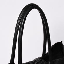 Load image into Gallery viewer, 極美品 CHROME HEARTS クロムハーツ JET SET トートバッグ ボストンバッグ クロスパッチ レザー シルバー925 ブラックロジウム 中古 4a003752