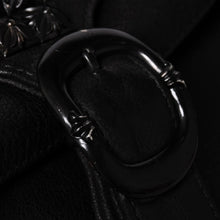 Load image into Gallery viewer, 極美品 CHROME HEARTS クロムハーツ JET SET トートバッグ ボストンバッグ クロスパッチ レザー シルバー925 ブラックロジウム 中古 4a003752