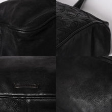 Load image into Gallery viewer, 極美品 CHROME HEARTS クロムハーツ JET SET トートバッグ ボストンバッグ クロスパッチ レザー シルバー925 ブラックロジウム 中古 4a003752