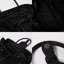 Load image into Gallery viewer, 極美品 CHROME HEARTS クロムハーツ JET SET トートバッグ ボストンバッグ クロスパッチ レザー シルバー925 ブラックロジウム 中古 4a003752