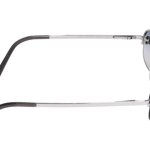 新品未使用 CHANEL シャネル ハーフリム サングラス アイウェア 4099 c.124/7B サイズ55□16 130 ココマーク ブルー シルバー 中古 4a003741