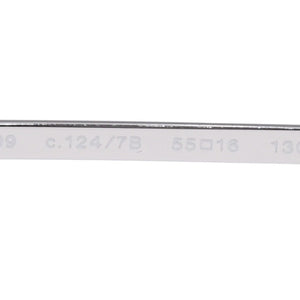 新品未使用 CHANEL シャネル ハーフリム サングラス アイウェア 4099 c.124/7B サイズ55□16 130 ココマーク ブルー シルバー 中古 4a003741