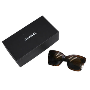CHANEL Sunglasses Eyewear 5357-A c.1569/Y9 Size 53□23 140 Coco Mark Brown Good Condition Used 4a003738
