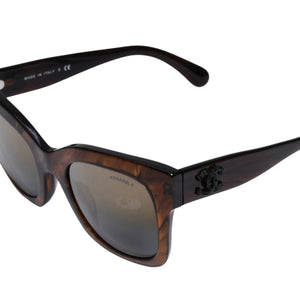 CHANEL Sunglasses Eyewear 5357-A c.1569/Y9 Size 53□23 140 Coco Mark Brown Good Condition Used 4a003738