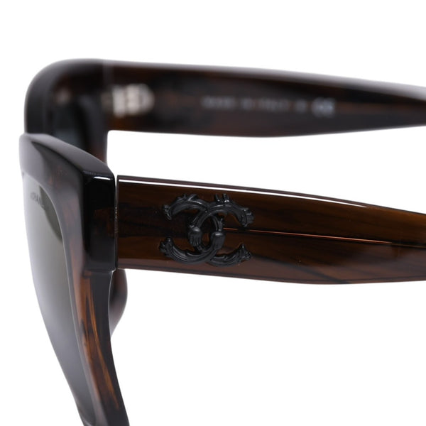 CHANEL Sunglasses Eyewear 5357-A c.1569/Y9 Size 53□23 140 Coco Mark Brown Good Condition Used 4a003738