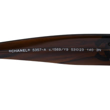 画像をギャラリービューアに読み込む, CHANEL シャネル サングラス アイウェア 5357-A c.1569/Y9 サイズ53□23 140 ココマーク ブラウン 美品 中古 4a003738