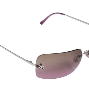 Very good condition CHANEL rimless sunglasses eyewear 4017 c.124/77 size 62□17 120 here mark gradation used 4a003728