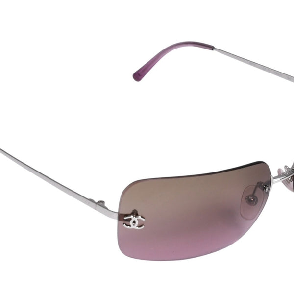 Very good condition CHANEL rimless sunglasses eyewear 4017 c.124/77 size 62□17 120 here mark gradation used 4a003728