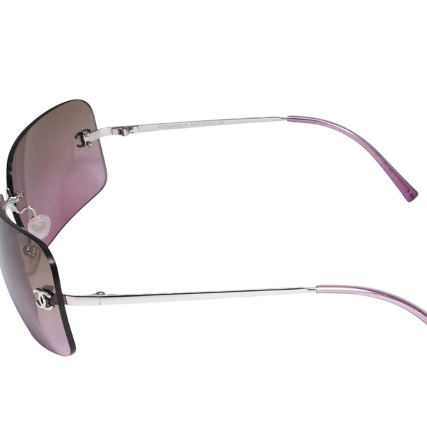 Very good condition CHANEL rimless sunglasses eyewear 4017 c.124/77 size 62□17 120 here mark gradation used 4a003728