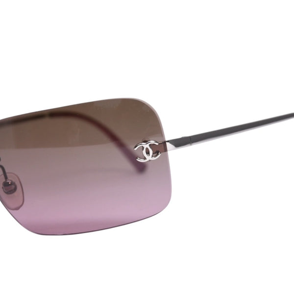 Very good condition CHANEL rimless sunglasses eyewear 4017 c.124/77 size 62□17 120 here mark gradation used 4a003728
