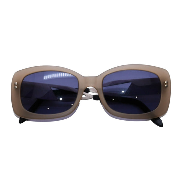 CHANEL Sunglasses Eyewear 10519 C0651 Coco Mark Cambon Plate Beige Square Good Condition Used 4a003737