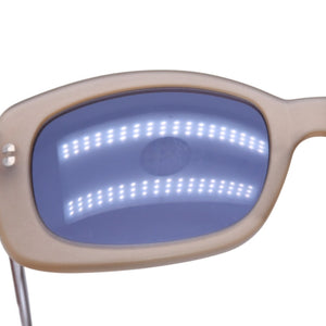 CHANEL Sunglasses Eyewear 10519 C0651 Coco Mark Cambon Plate Beige Square Good Condition Used 4a003737