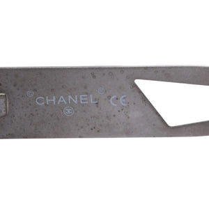CHANEL Sunglasses Eyewear 10519 C0651 Coco Mark Cambon Plate Beige Square Good Condition Used 4a003737